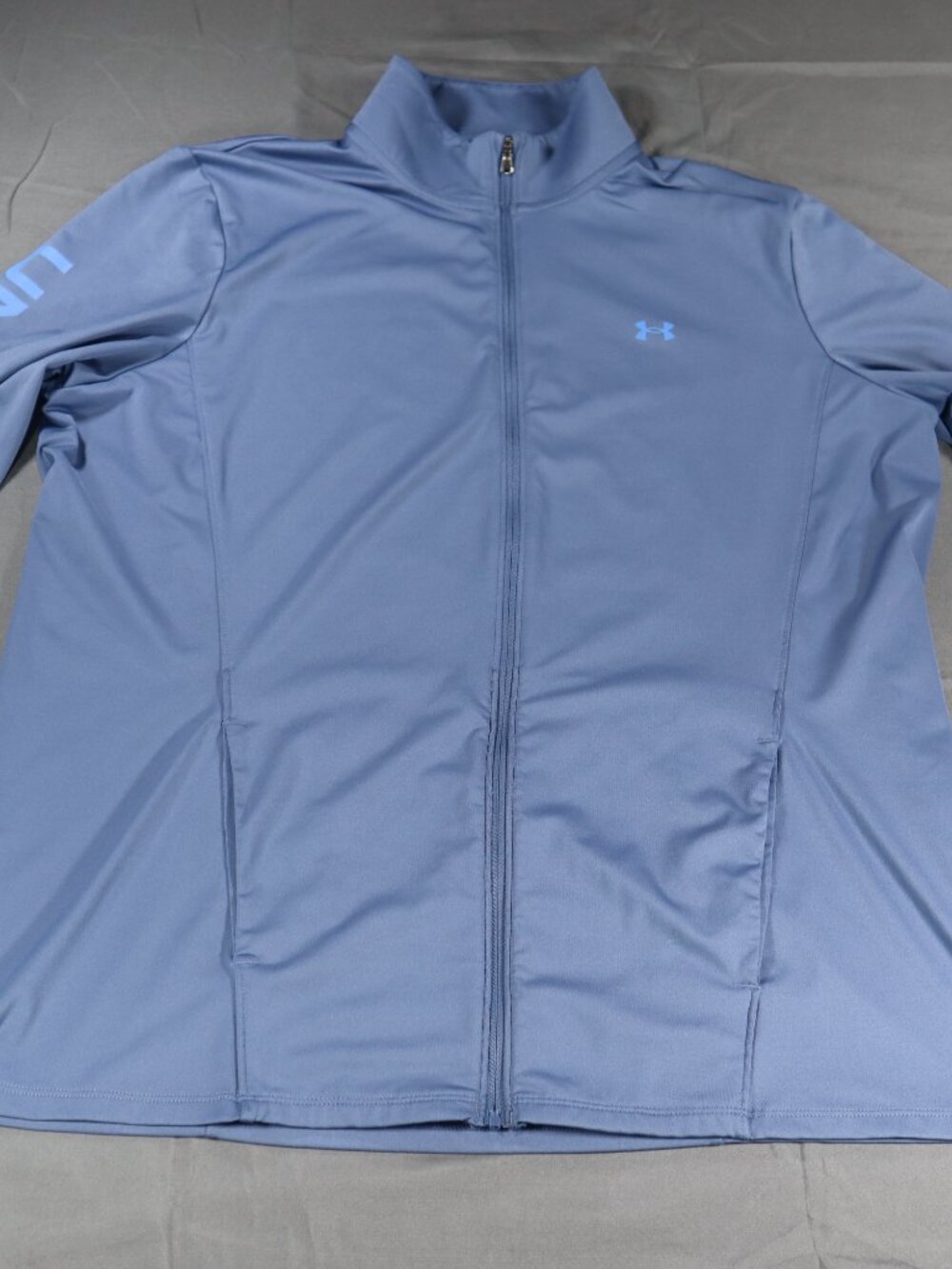 Under Armour Jacket Womens Size XL Blue 1/4 Zip Heat Gear Long Sleeve